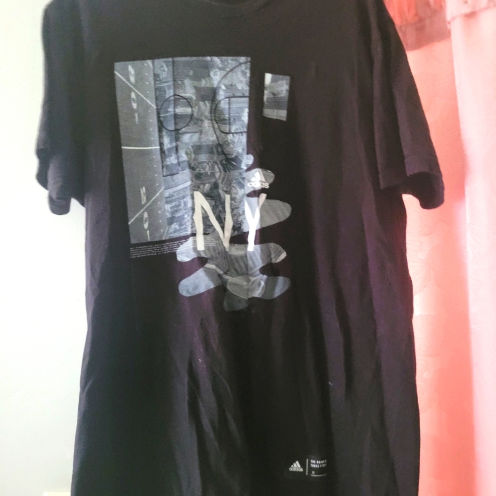 Adidas Black NY Graphic Men's Tee